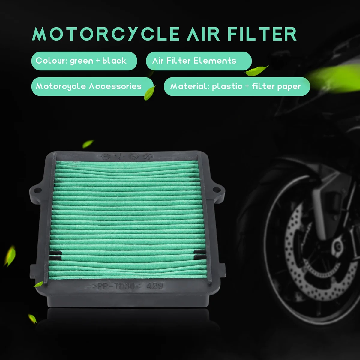 Elementos de filtro de aire de motocicleta para Honda CRF1000L Africa Twin ABS DCT 2016-2019