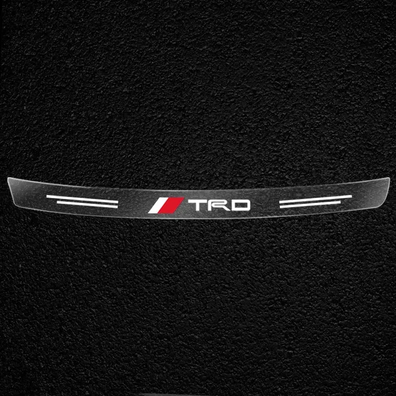 CarTransparent سيارة جذع شارة واقية ملصق اكسسوارات لتويوتا TRD شعار كورولا Chr أفينسيس يارس كامري سباق