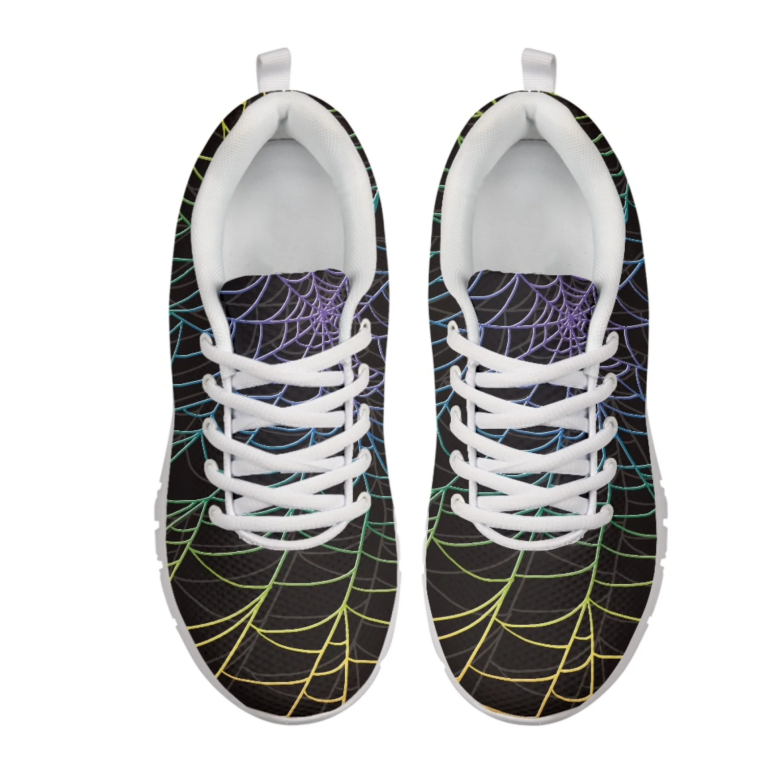 Coloranimal Halloween Cat Mesh EVA Sole Womens Athletic Walking Sneakers Sports Gym Jogging Athletic Shoes for Lady 2026 New
