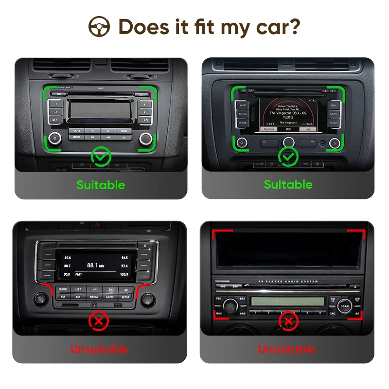 راديو سيارة 2Din أندرويد لسيارة Volkswagen Golf 5 6 Polo Passat B6 B7 CC سكودا جيتا العالمي الوسائط المتعددة Carplay واي فاي نظام تحديد المواقع والملاحة #2