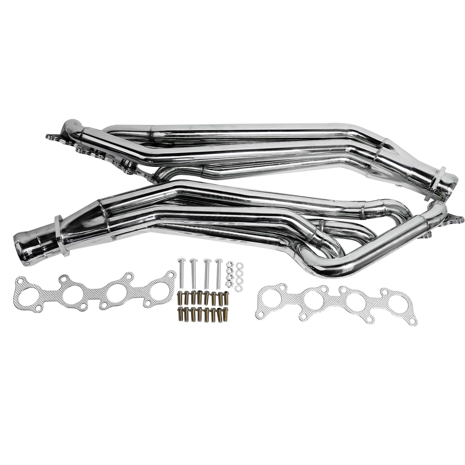 AP03 Stainless Steel Manifold Exhaust Header with Gaskets for 2011-2016 Ford Mustang GT 5.0L V8
