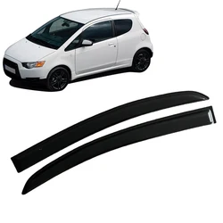 Window Visor for MITSUBISHI COLT 2004 2005 2006 2007 2008 2009 2010 2011 2012 2013 3-DOOR Weathershied Door Visor Wind Sun Rain