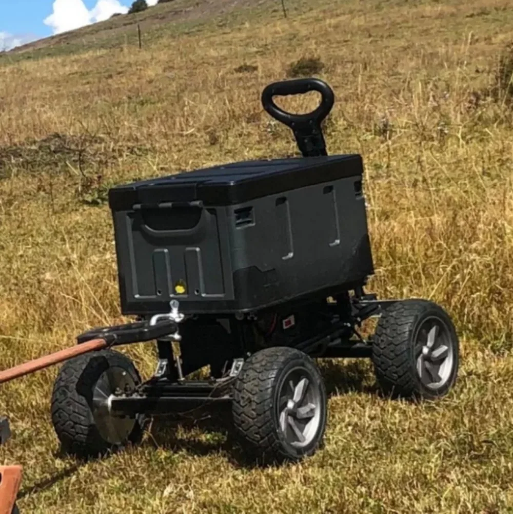 Smart Auto Follow Electric Camping Cart Remote Control Outdoor Utility Vehicle