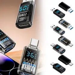 TYPE-C To USB Digital Display Converter Supports OTG C Data Current Transmission Female Transparent Display H3P6