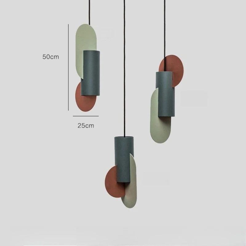 Danish Designer Pendant Lights Creative Splicing Iron Hanglamp For Dining Room Bedroom Nordic Home Decor Luminaire Suspension