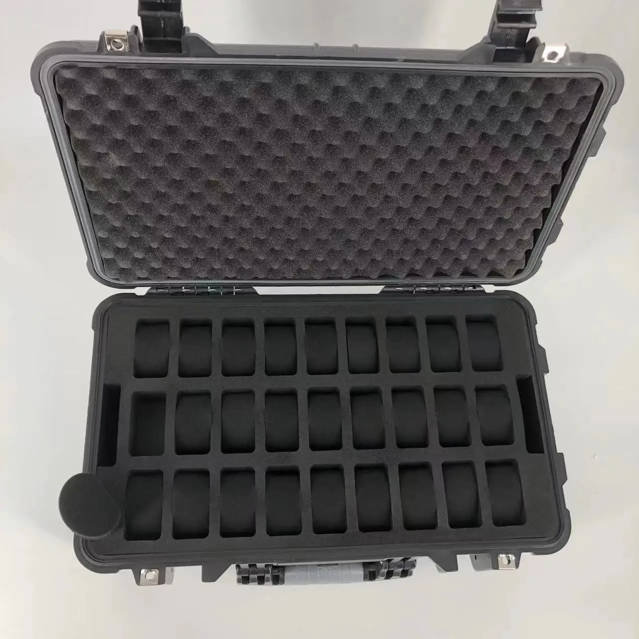 DPC112 High Quality Hard Plastic Shockproof Waterproof Watch Safety Carrying Tool Case With 50 Slots