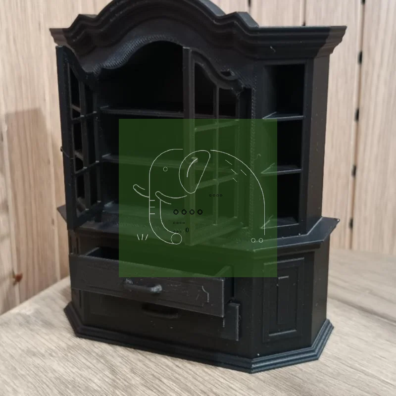 

Dollhouse Bookcase 1Pcs DIY Craft Tiny House Furniture Miniature Plastic Cabinet Bedroom Decor