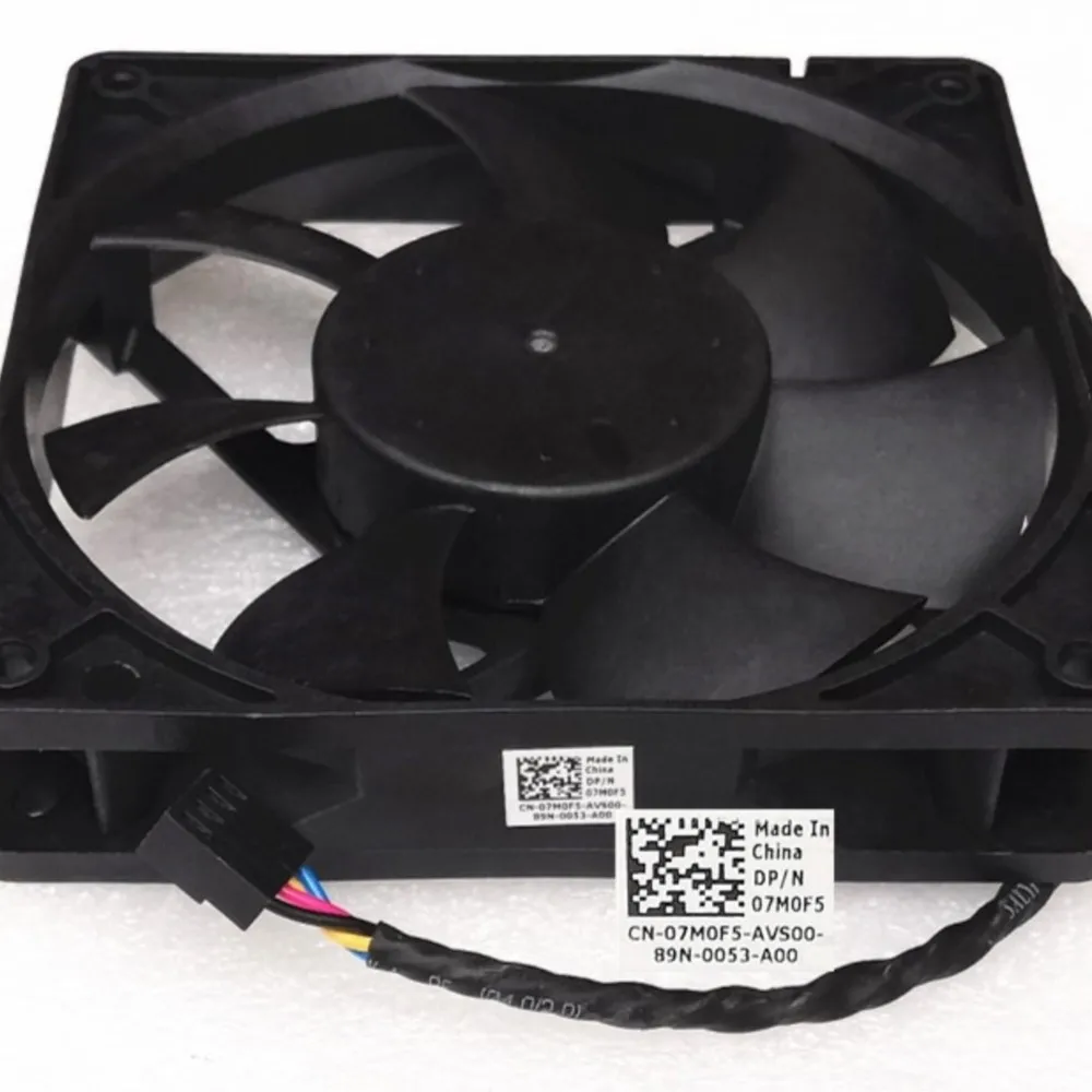 12cm Axial Fan for AVC 120mm X 25mm 4-Wire PWM Cooling Fan, Dual Ball Bearing, 12V 1.02A, Speed 600-4300 RPM, 148.9 CFM