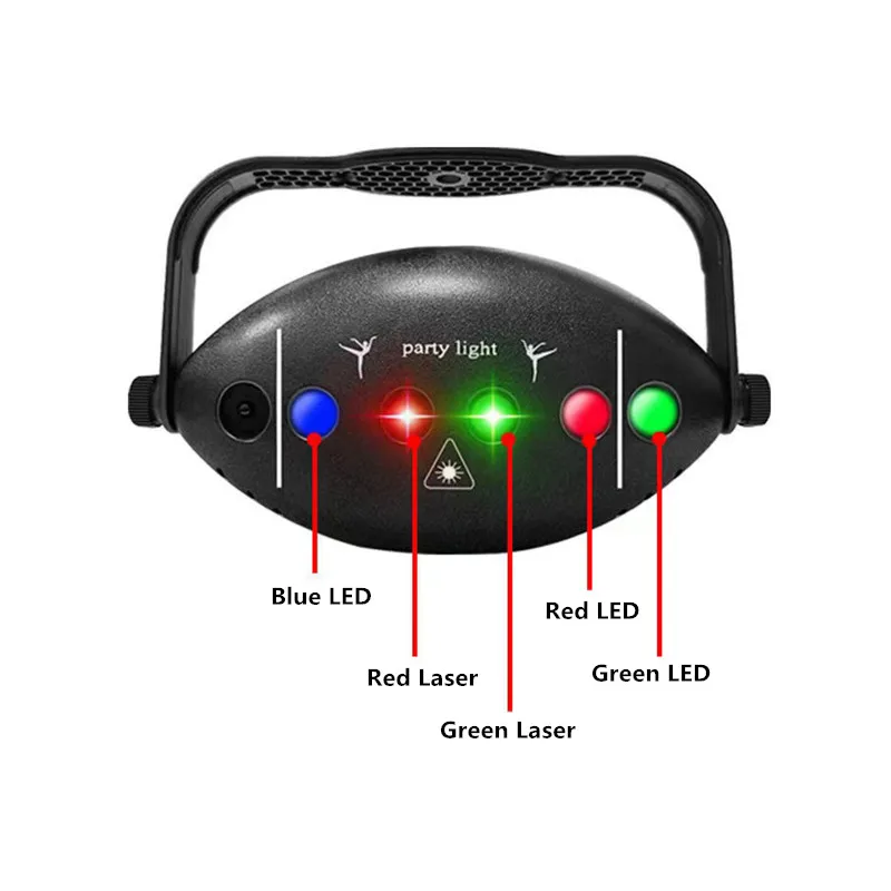Discolampen Podiumlicht 72 Patronen Dj Party Light Projector Licht Strobe Party Club Home Vakantie Decoratie Verlichting Voor Disco
