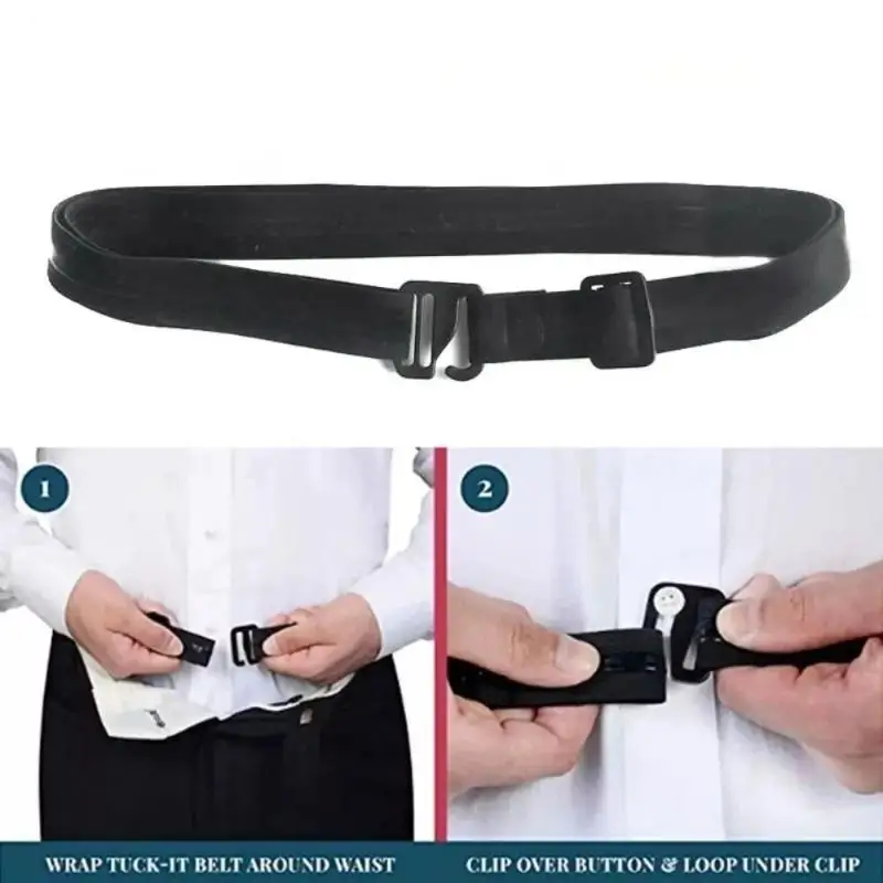 Men's Shirt Holder Stays Anti-Slip Elastic Grip Adjustable Buckle for Business Formal Dress Wedding Occasions