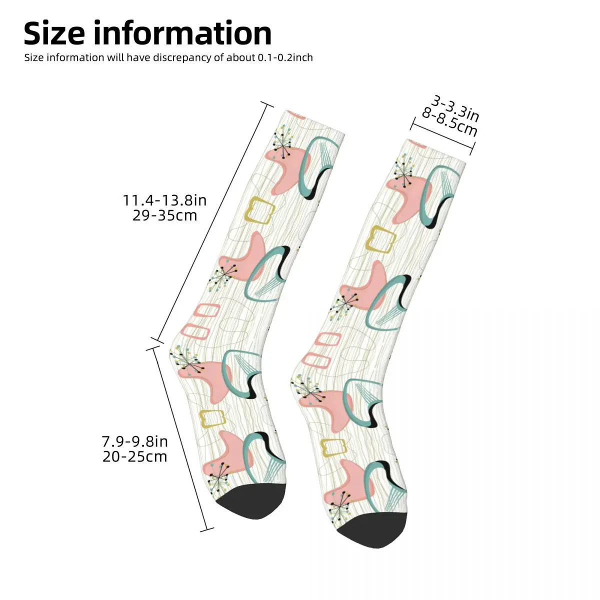 Atomic Inspired Socks Harajuku High Quality Stockings All Season Long Socks Accessories for Unisex Birthday Present