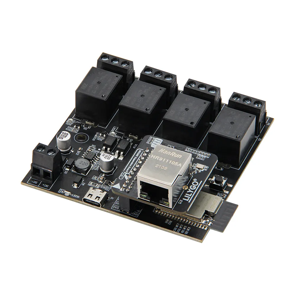 LILYGO T-Relay ESP32 4-Channel 5V DC Relay Module for IoT