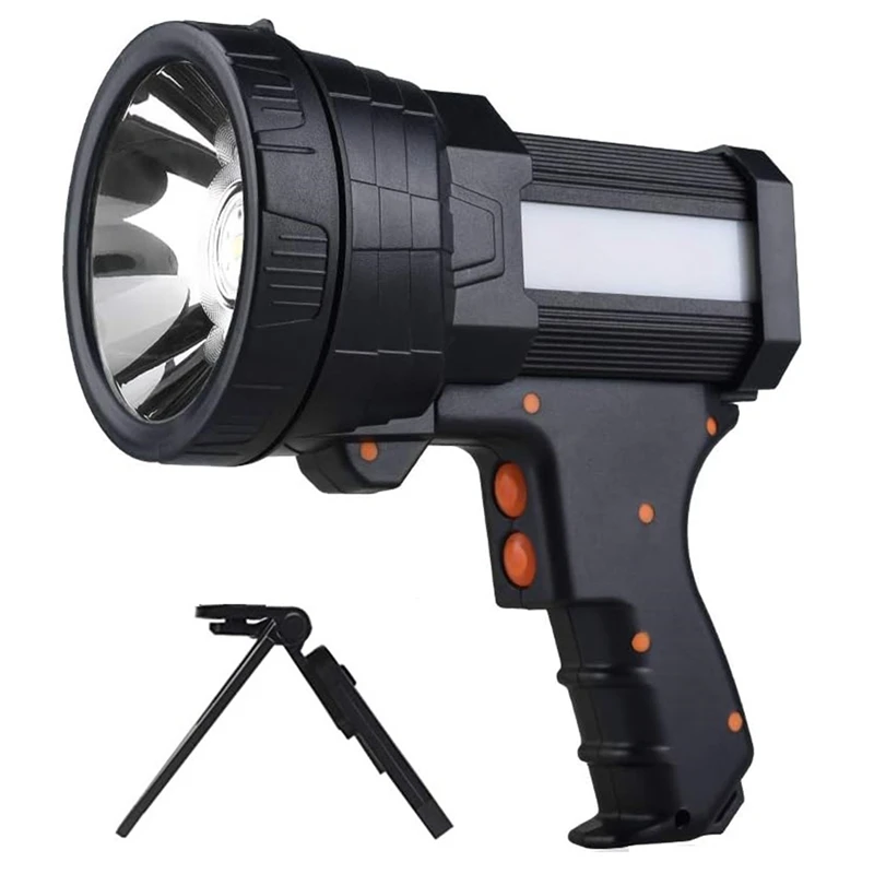 

Rechargeable Spotlight LED Flashlight Handheld Spotlight 9600Mah Long Lasting Flashlight Searchlight