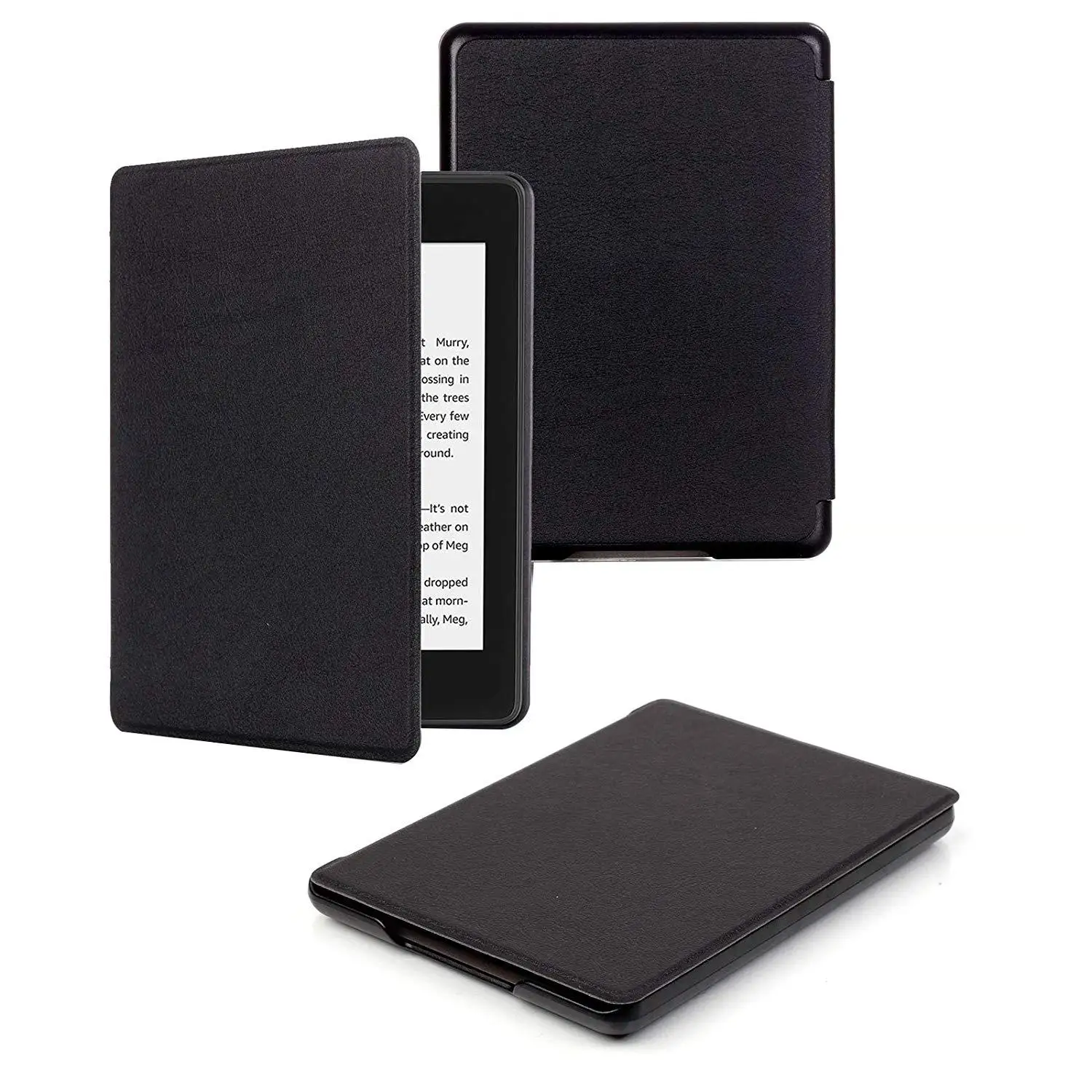 Flip-Hülle für Kindle Paperwhite 12. Generation 7 Zoll mit Auto-Wake-Sleep-Funktion und Quergekörneter Textur – Detail 3