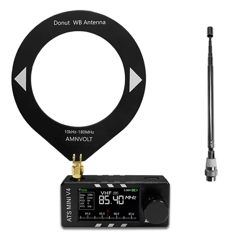 B68C V4 ATS MINI SI4732 Radio Upgrade ALL Band DSP FM AM SSB LSB USB Receiver,Built-In Hi-Z Headphone Amplifier Circuit