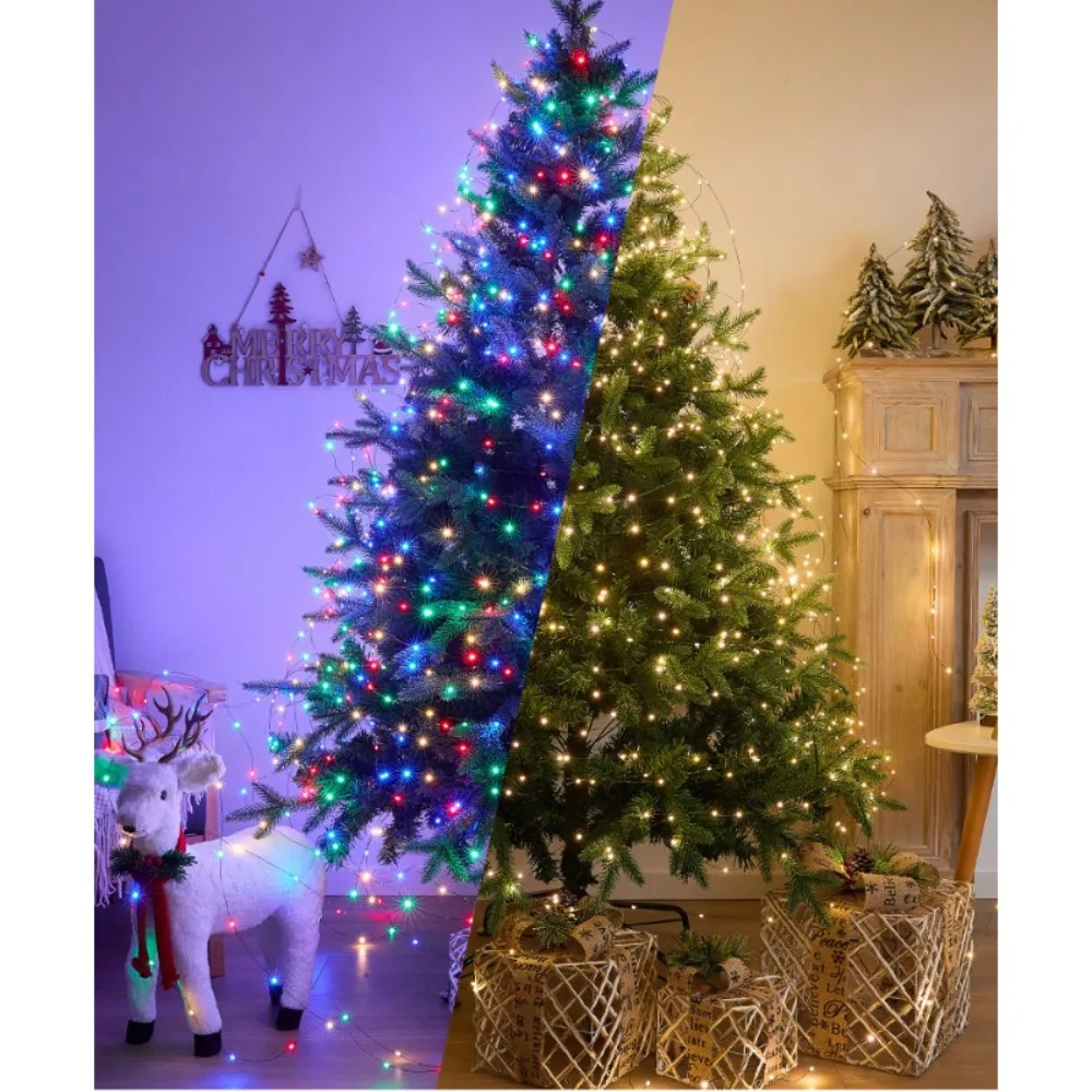 Christmas Tree Decorations String Lights Outdoor Waterproof New Year's Garlands LED Fairy Lights for Wedding Home Xmas Decor