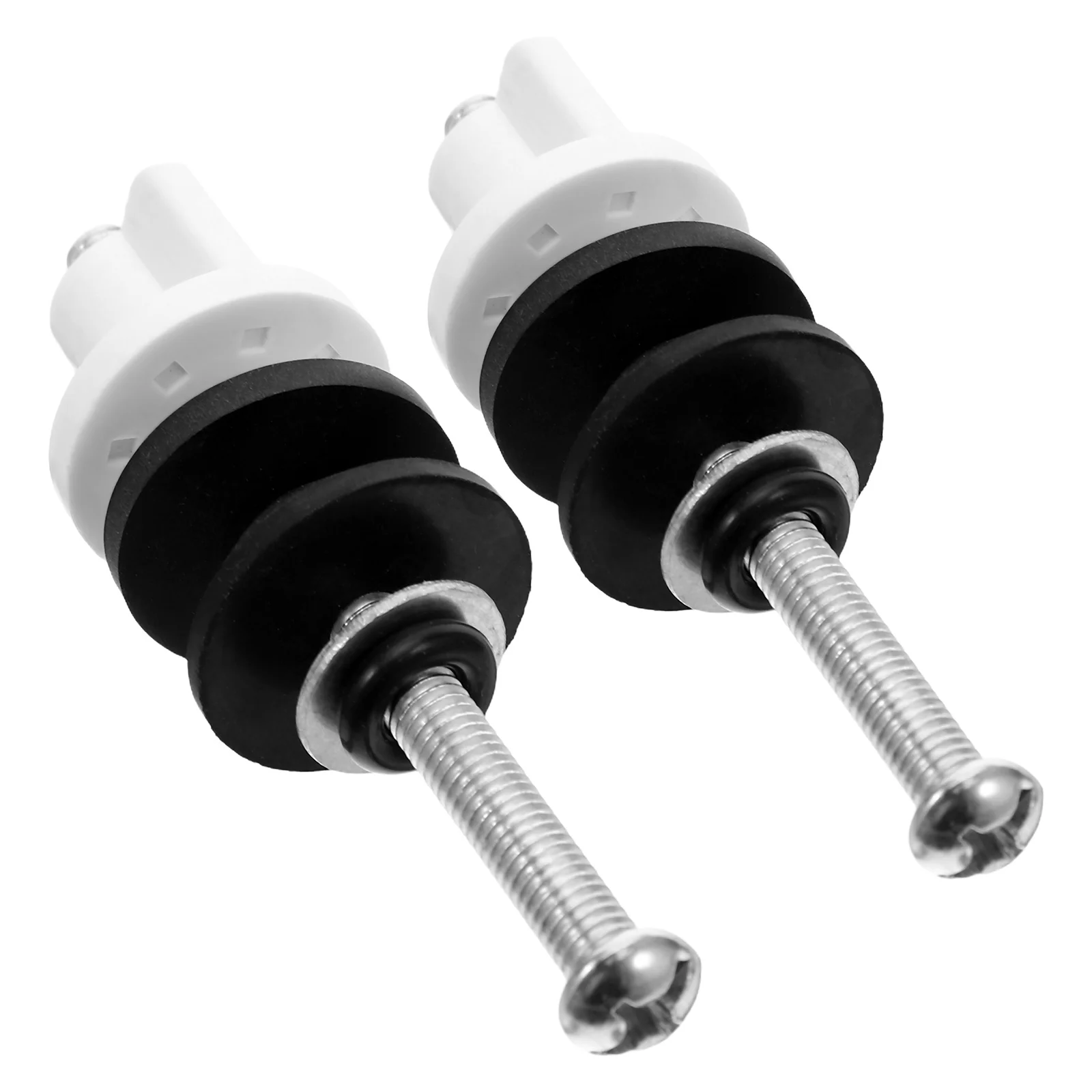 

2pcs Toilet Seat Hinge Replacement Kit Stainless Steel Screws Universal Toilet Lid Fixing Bolts Set Durable Bathroom Hardware
