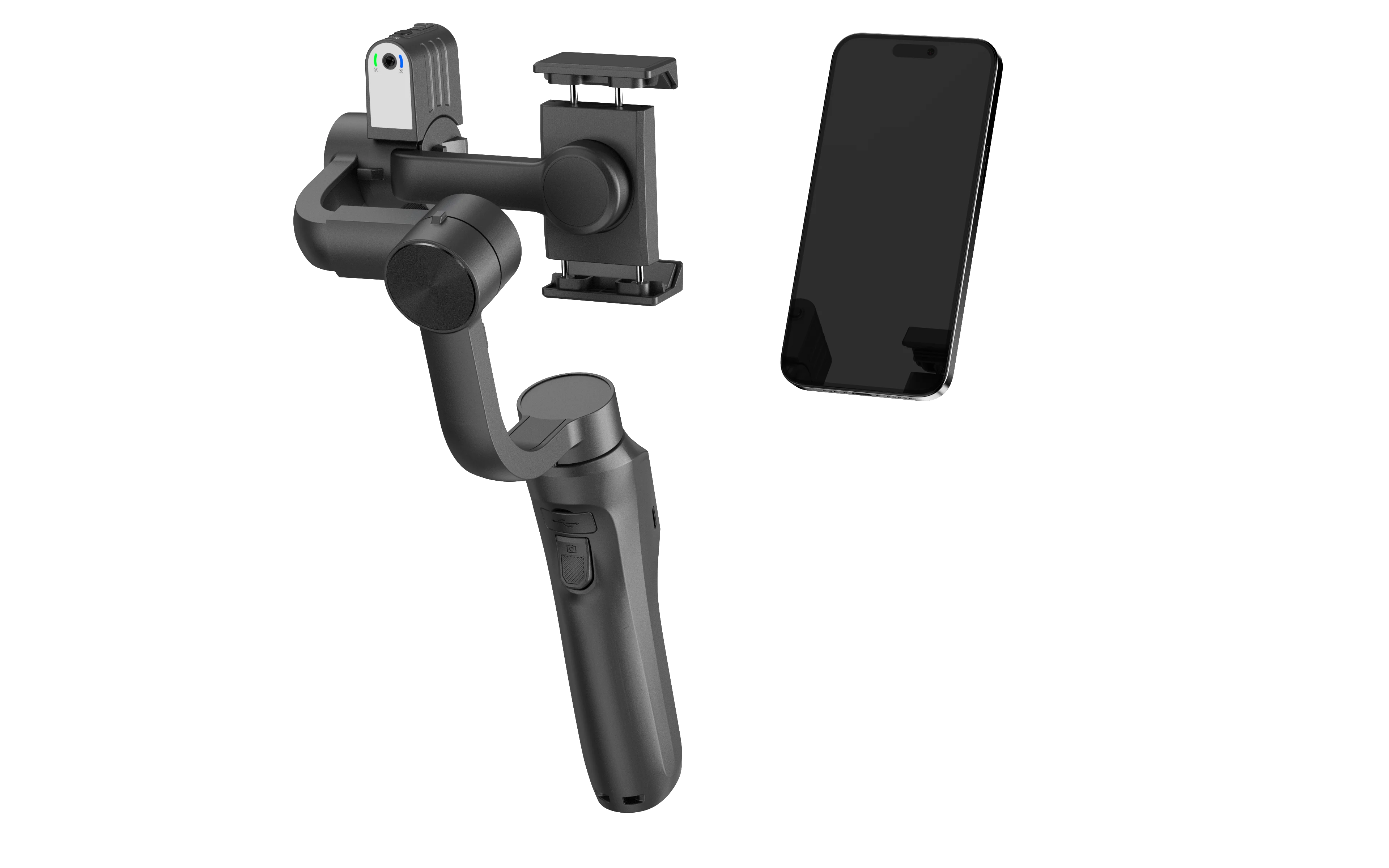 F10 Plus Max Stabilizzatore cardanico portatile durevole a 3 assi Caratteristiche anti-vibrazione Selfie Stick per video in streaming live di alta qualità