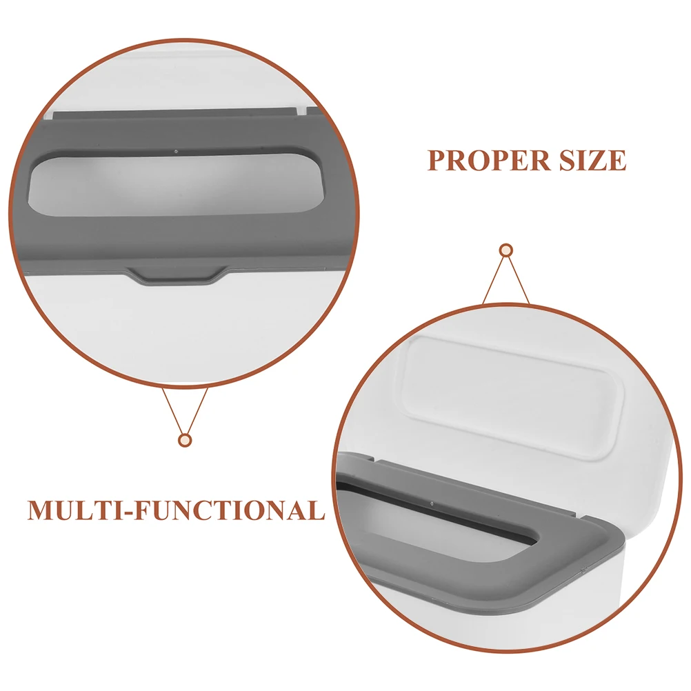 

2pcs Wipes Dispenser Reusable Containers Refillable Wet Baby Wipe Holder Bathroom Travel Gray Storage Box Container
