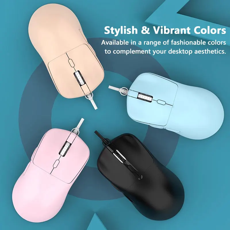 Lenovo Wired Optical Mouse Comfortable Grip Ergonomic Design Adjustable DPI Portable Mouse for PC Laptop Gaming Office