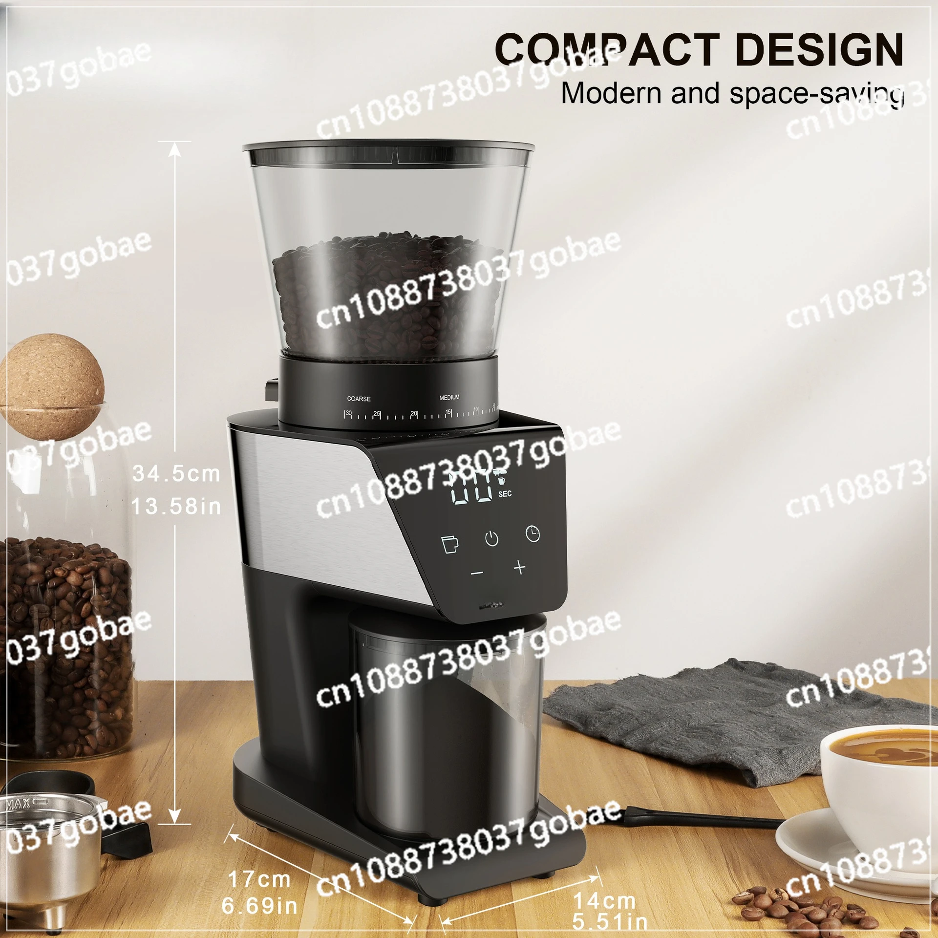 

Electric cone tray coffee grinder bean grinder