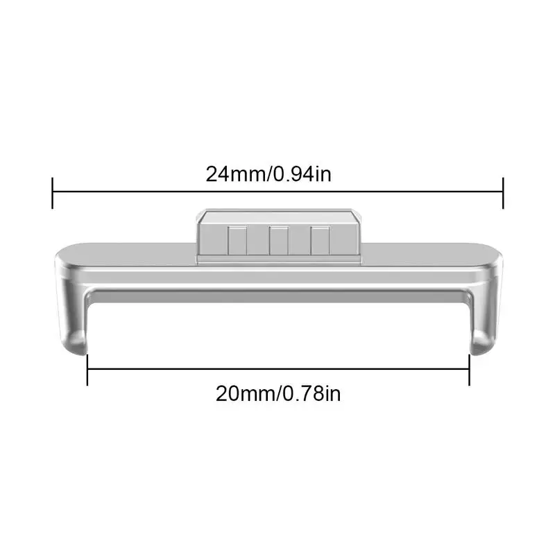 Watch Connector Adapter Stainless Steel Watch Replacement Connector Adapter Watch Strap Connector Watch Replacement Connector