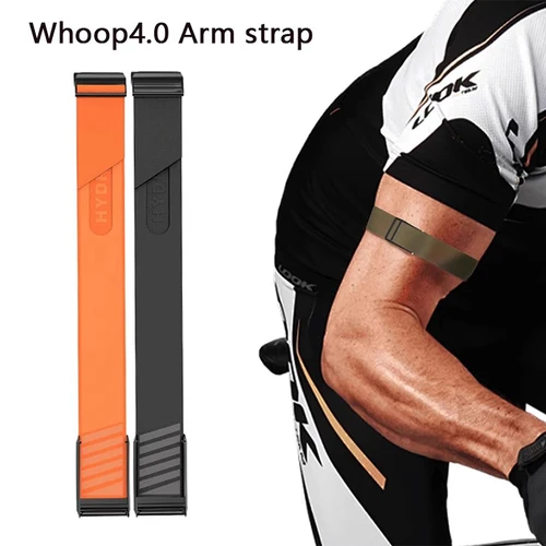 Imagen 1 del producto Nuevo modelo adecuado para correa de brazo de atleta Whoop 4,0, correa elástica de nailon de secado rápido para bíceps con letras, 38cm