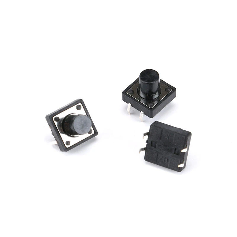 Ln-Line Light Tact Switch 12*12*4.3/5/6/7/8/9/10/12MM DIP Commonly Used Four-Legged Button Key Micro Switch