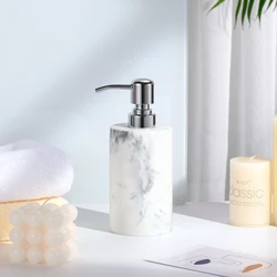 Luxspire Soap Dispenser Marble Hand Soap Dispenser with Replacement Pump Head Refillable Hand Soap Dispenser for Bathroom