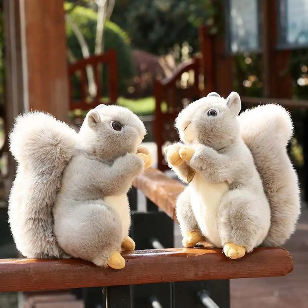 

Eatting Nuts Home Decoration Wild Animal Hamster Squirrel Animal Squirrel Stuffed