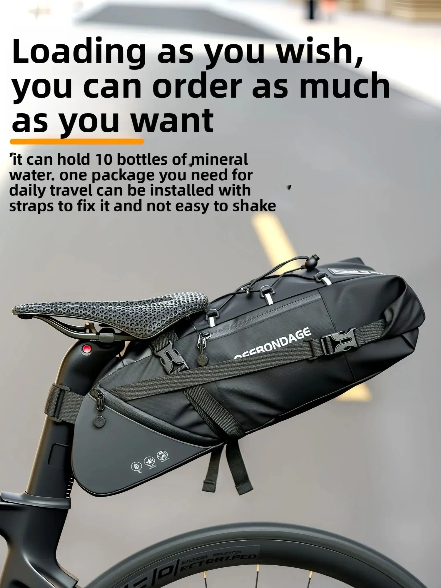 AliExpress OFFBONDAGE Bike Bag Bicycle Front Bag Rear Bag MTB Tube Bag Cycling Saddle Bag Bike Basket E-bike/motorcycle Handlebar Tail Bag