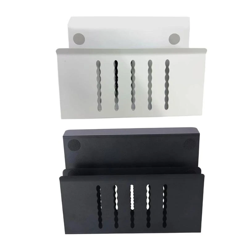 

Double Layer Hanging Desk Organizers Waved Storage Rack for Office and Home Under Desk Laptop Storage .Y1QB