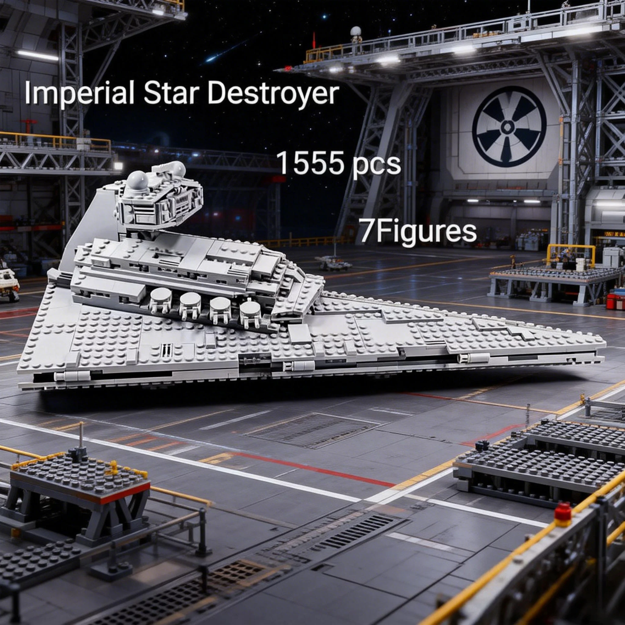 

В наличии НОВИНКА: Конструктор UCS Star Battle Imperial Star Destroyer 75394 (1555 деталей) с 7 фигурками — идеальный подарок на день рождения для детей