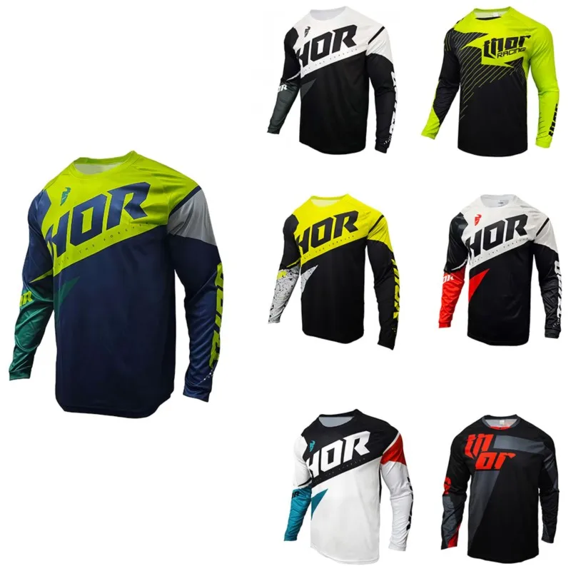 Flexible Body Fit Men MTB Long Sleeve Shirt, Multi-color Selection Elastic Quick Dry Top for Mixed Terrain Cycling Sports