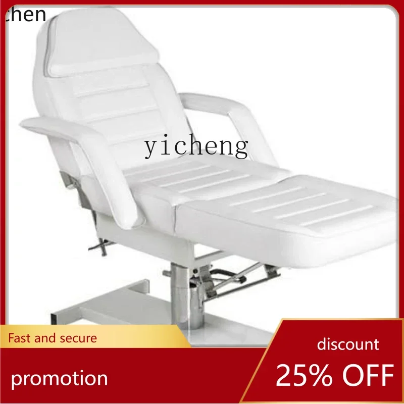 YFY  Turn Hydraulic Elevated  Three-Fold  Tattoo  with Hole Nursing Bed Beauty Chair