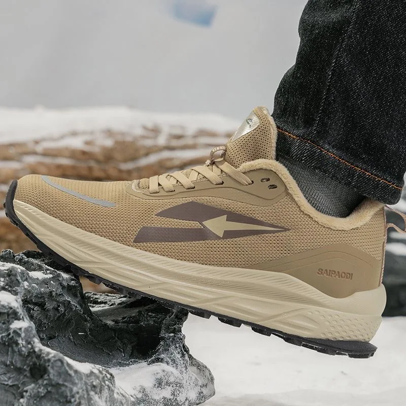 2026 Winter Warm Men Outdoor Running Shoes Wide Feet Sport Shoes Mens Designer Trail Running Shoe Man Anti Slip Walking Jogging