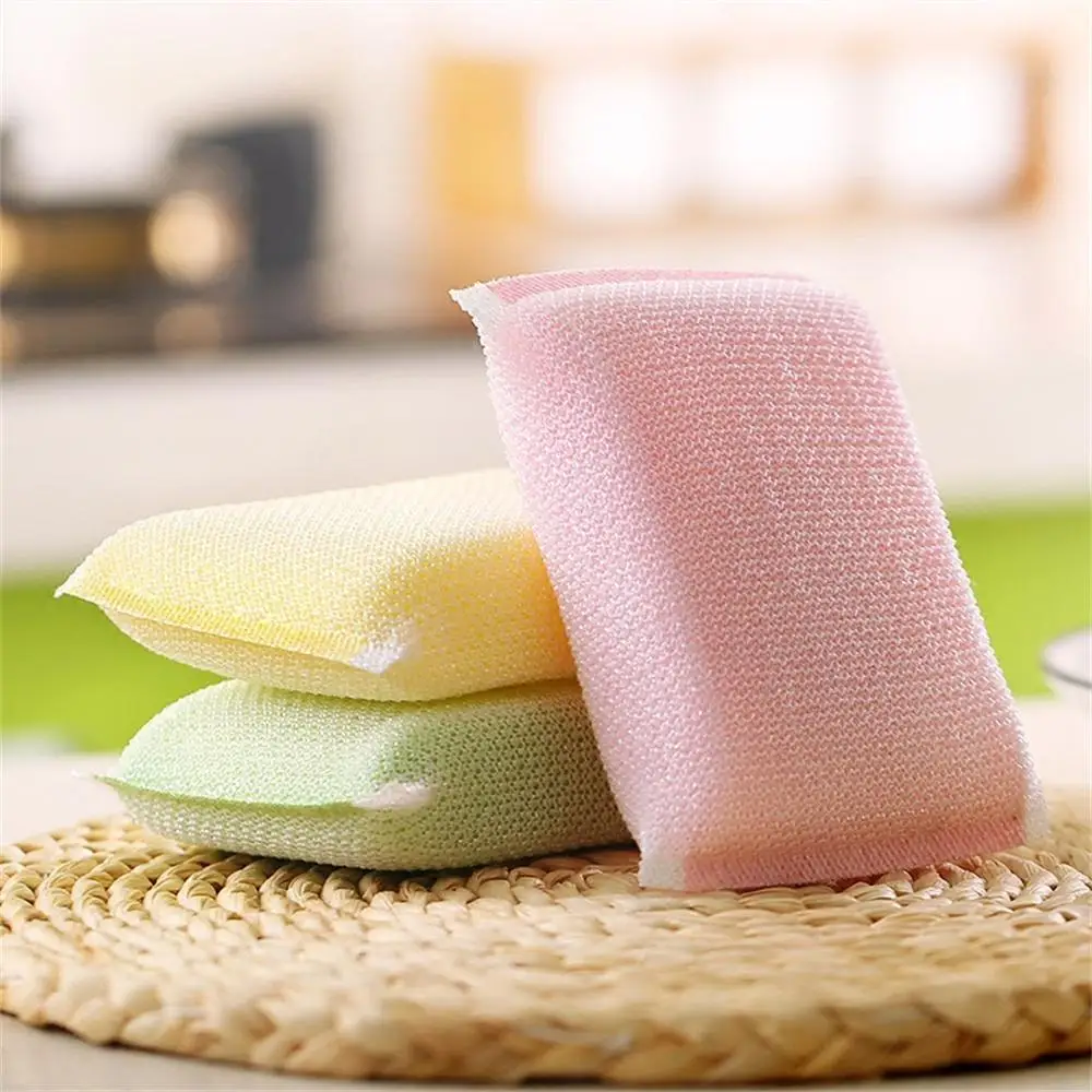 1~5PCS High Quality Double-sided Cleaning Spongs New Double Side Dishwashing Sponge Practical Tableware Cleaning Tools