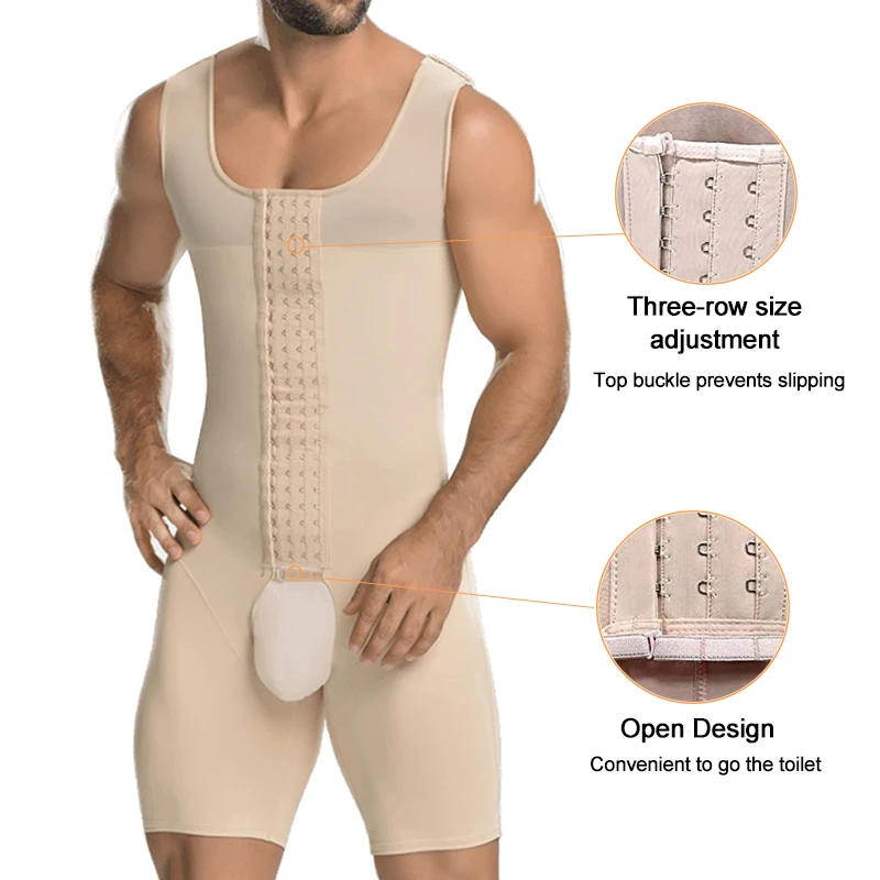 Men Shapers Weight Loss Shapewear Full Body Shaper Slimming Size Tummy Slim Abdomen Shaper Waist Trainer Underwear Bodysuit