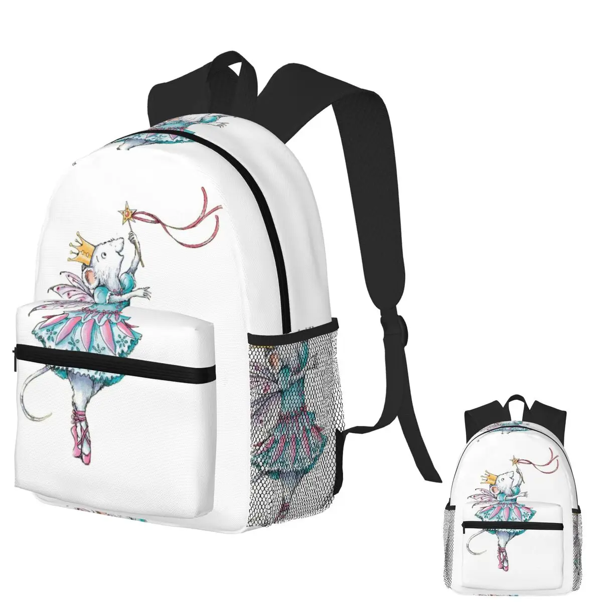 

Angelina Ballerina Student Backpack School Bag Hiking Travel Daypack for Men Women Fashion Bookbag Shoulder Bags
