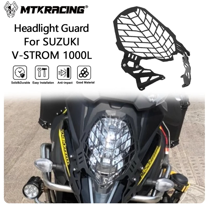 

MTKRACING защита фар для SUZUKI V-STROM 1000L 2017-2021 мотоциклетная защитная решетка для фар защитная решетка головной светильник