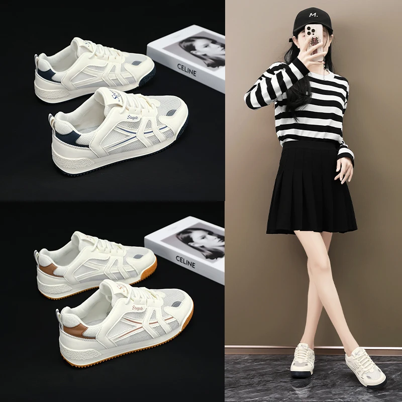

Women Shoes Breathable All-match Mesh Shoes Casual Sports Trendy Shoes Female Wear-resistant Running Shoes for Women