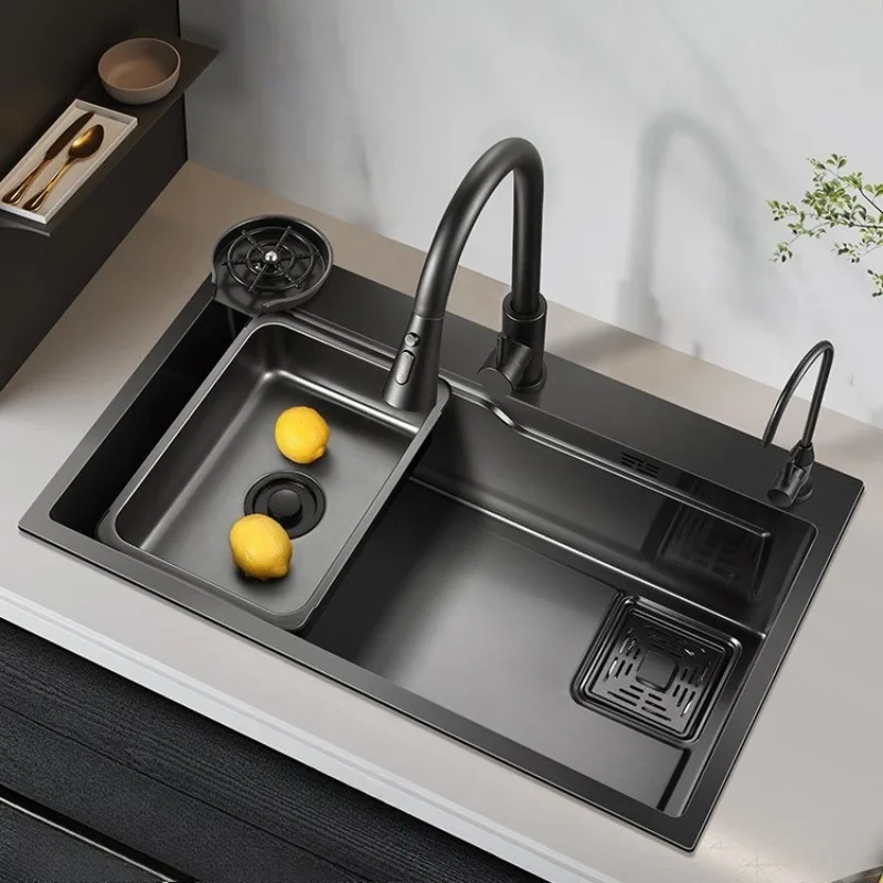 

Кухонная мойка из нержавеющей стали 304, раковина для овощей, бытовая мойка, утолщенная вручную раковина с одним слотом