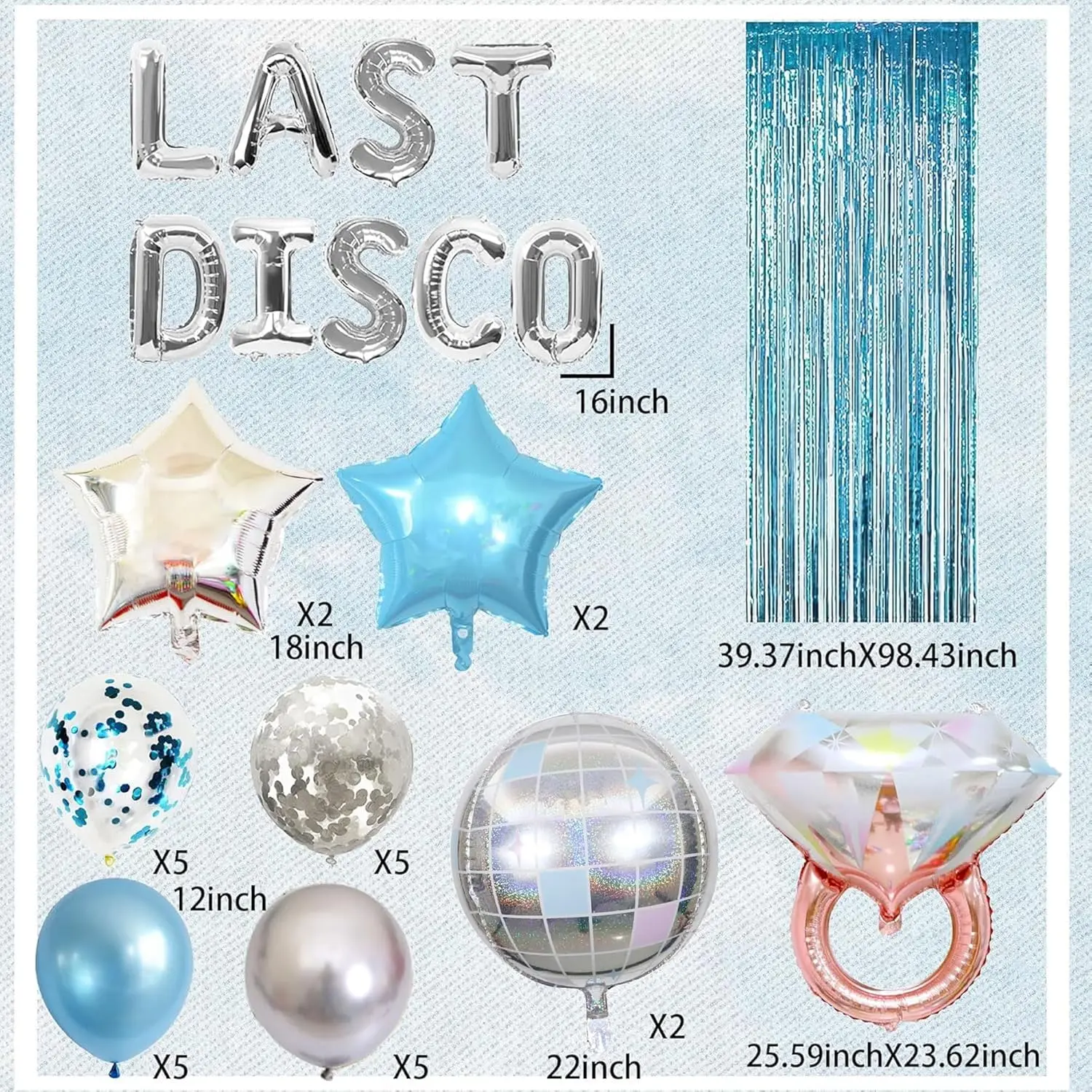 Laventy Last Disco Ballons Last Disco Bachelorette Party Dekorationen 70er Jahre Bachelorette Party Dekoration