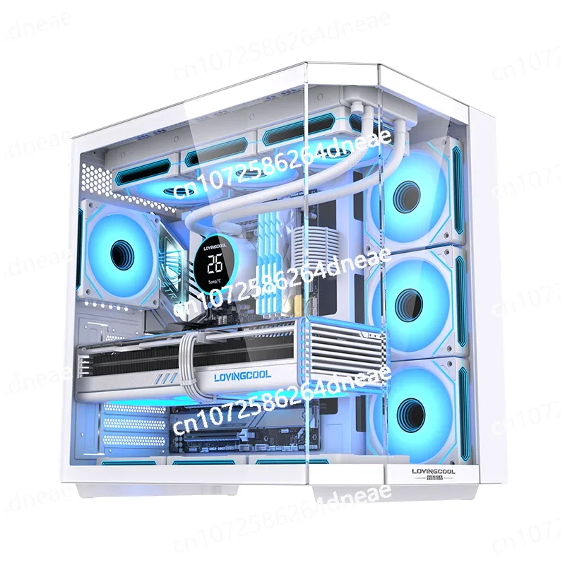 

New Gaming Computer Case ATX Central Processor RGB Cube Desktop Glass Computer Gaming Computer Cabinet & Mid Tower Desktop Case