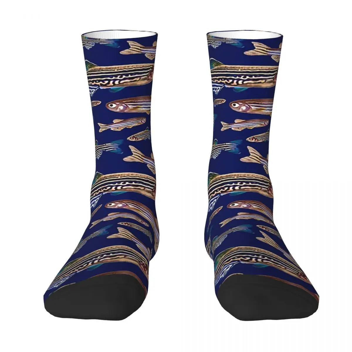 

Zebrafish Danio Model Organism Genetics Biology Pattern Socks Harajuku Sweat Absorbing Stockings All Season Long Socks