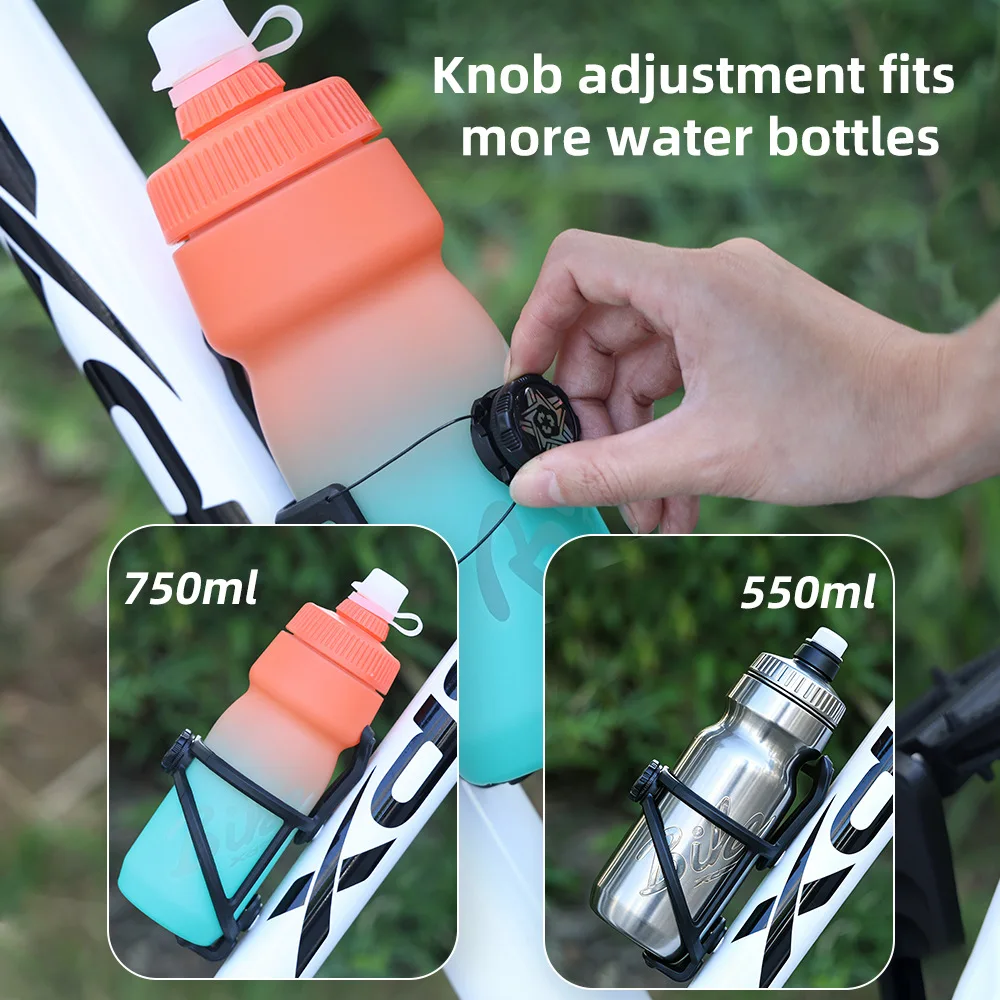 TTPRO Universeller Fahrrad-Flaschenhalter, verstellbar 68–90 mm, passend für die meisten Wasserbecher, Fahrradzubehör