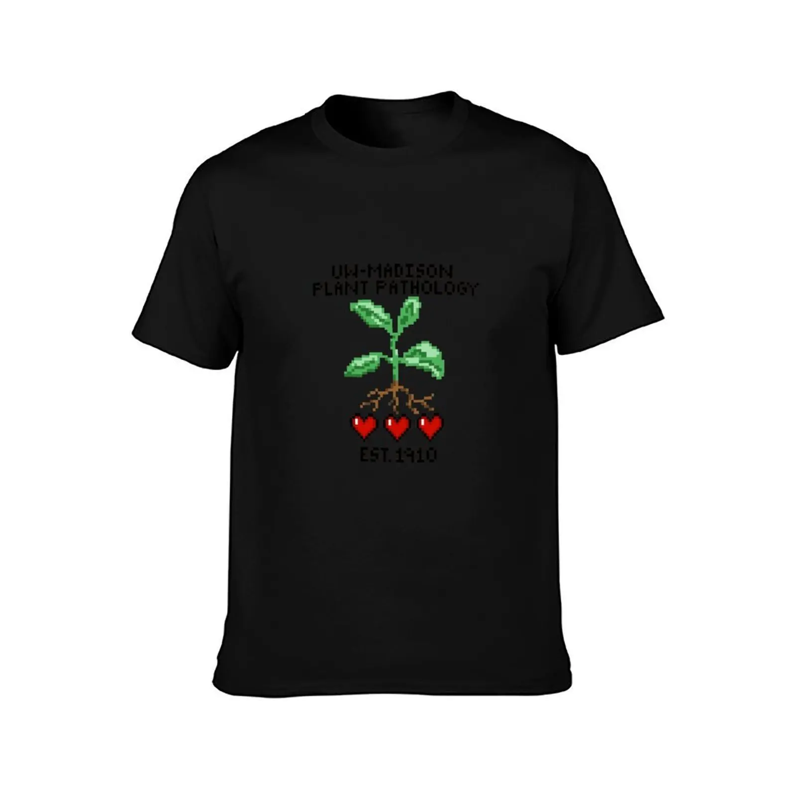 The UW-Plant Pathology Collection T-Shirt, Summer Casual Cotton Tee, Oversized Streetwear Tops, Vintage Graphic Print