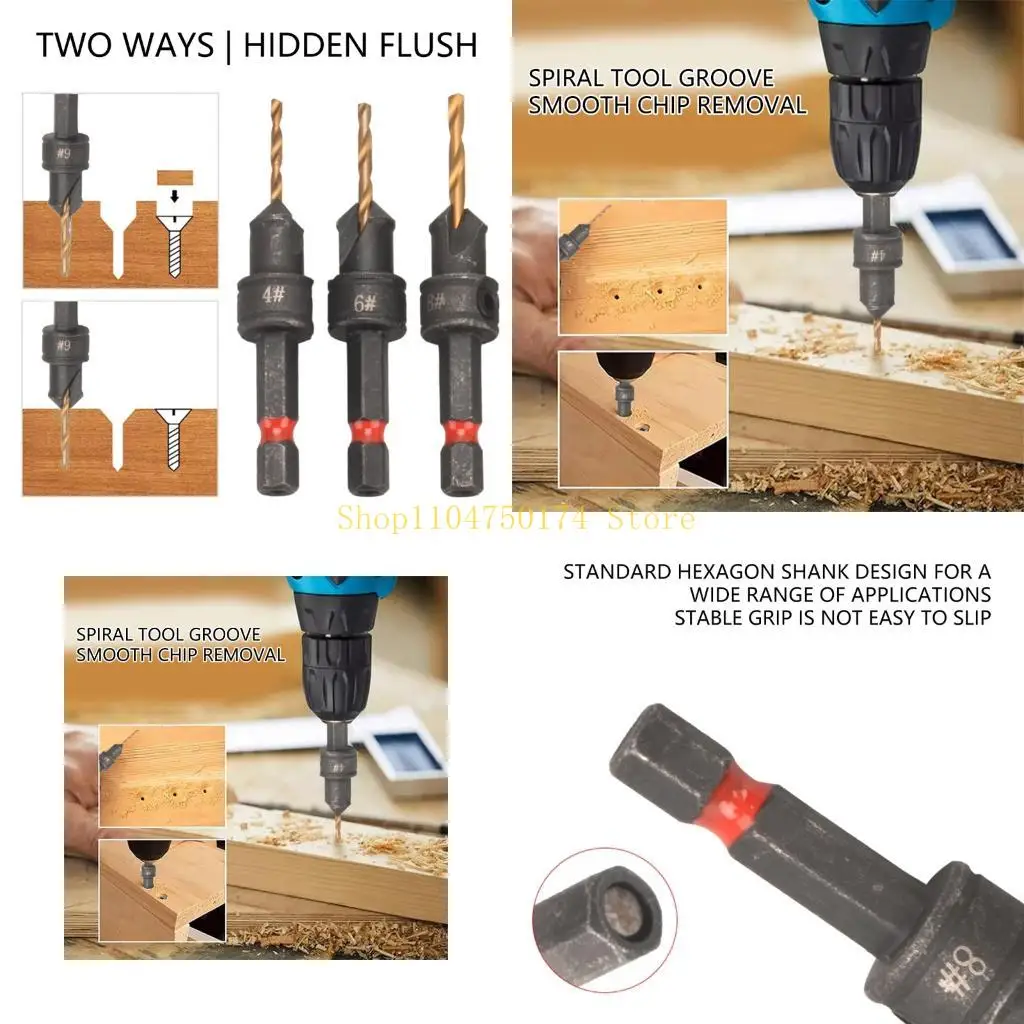 

Набор профессиональных сверл для деревообработки с конструкцией из быстрорежущей стали, верхняя распродажа