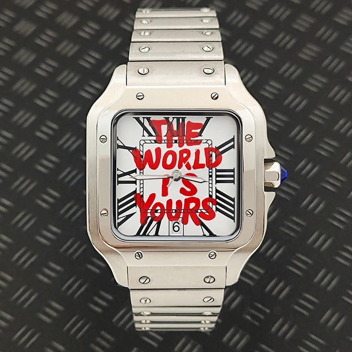 38MM Santos watch NH35 Watch Men's Watch Square Watch Men's Stainless Steel Watch NH35 Movement