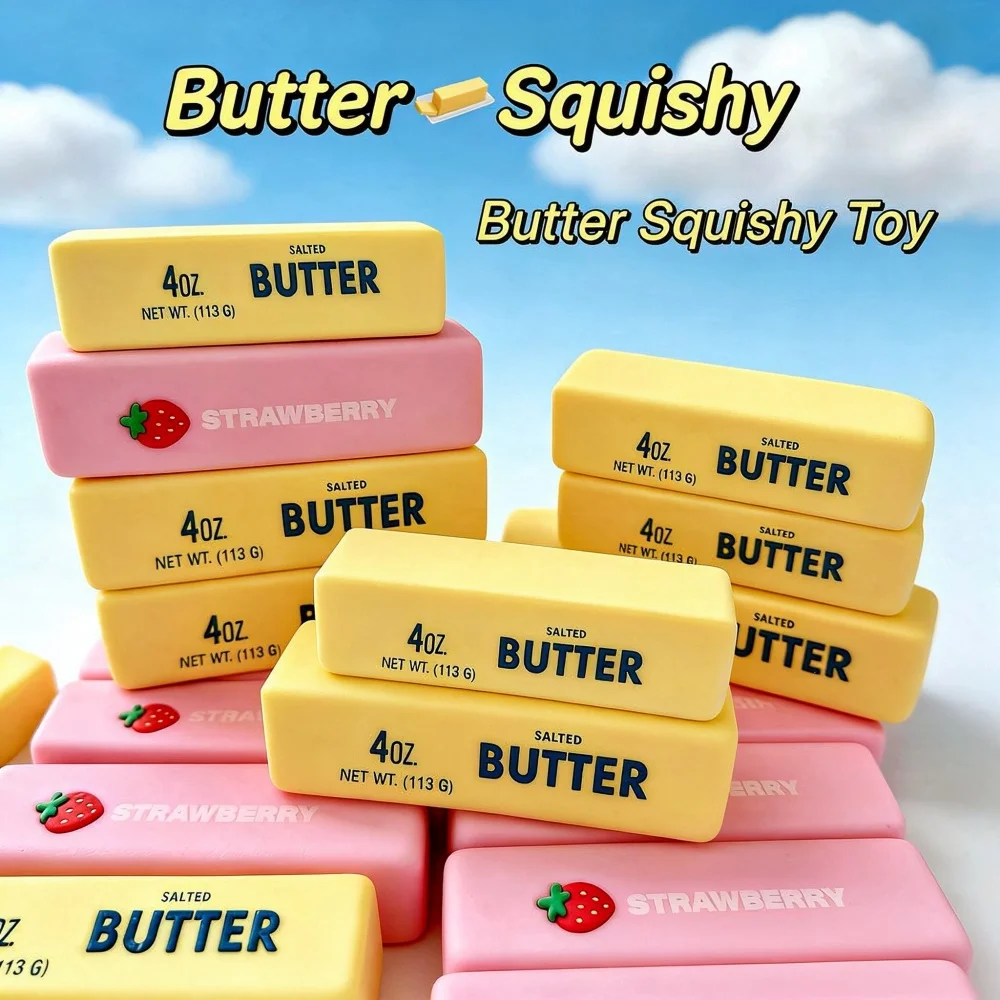 Butter Stick Squishy Squeeze Fidget Toy Halloween Collection Slow Rebound Fidget Squeeze Toy Adult Sensory Fidget Toy Party Gift